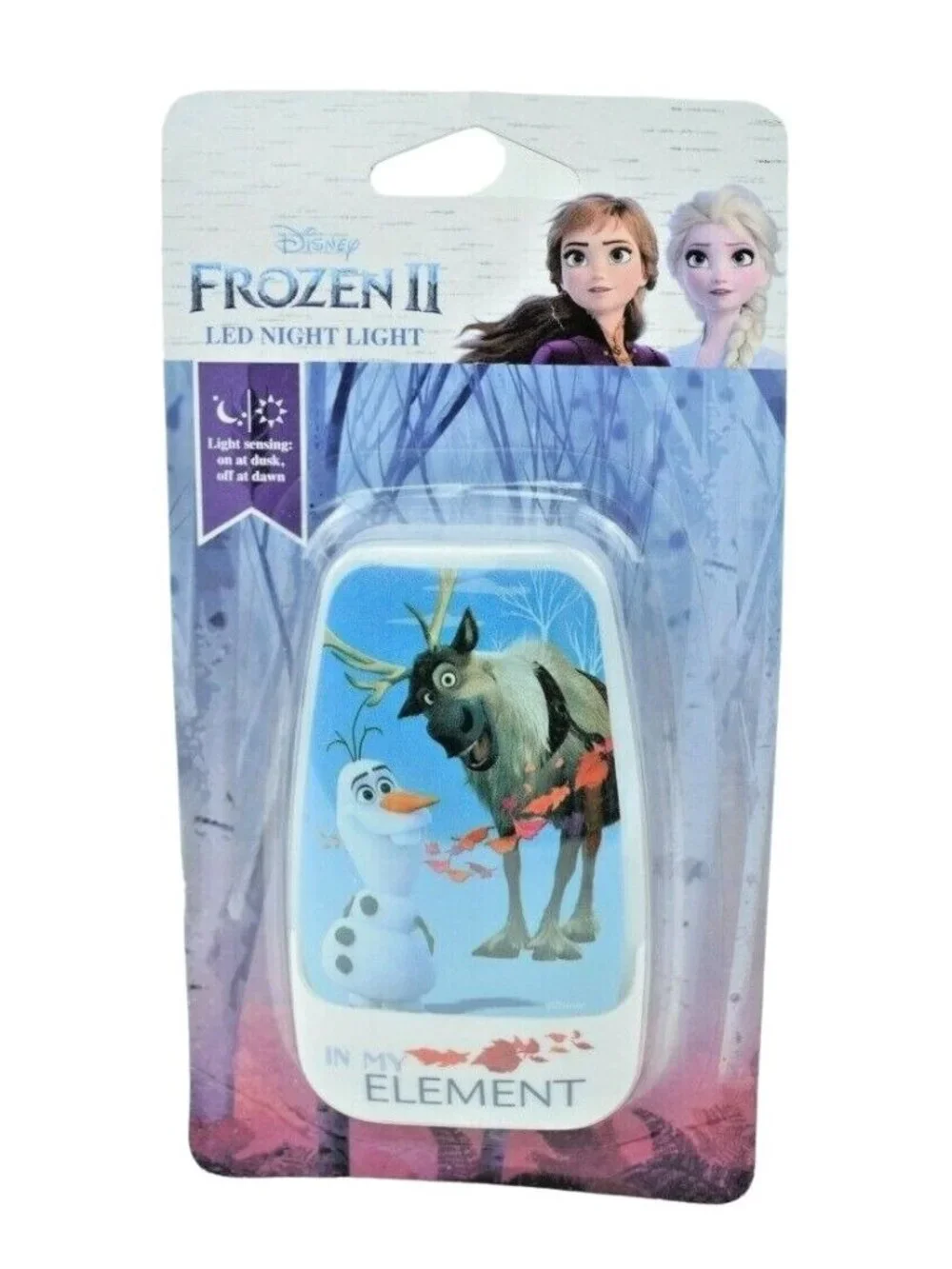 Disney Frozen 2 LED Night Light In My Element Olaf and Sven (New)